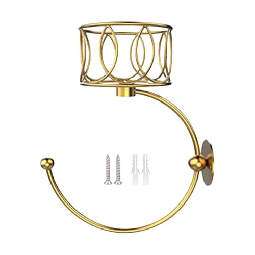 アンティーク風ウォールフック キャンドルホルダー付き,バスルームタオルリング - 重厚感のある田園風フック 寝室 キッチン シャワークローゼット 玄関 赤ちゃん部屋 農家風