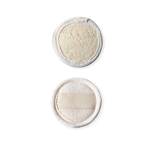 Didiseaon Face Wash Makeup Remover Pads Natural Loofah 10pcs Round Pads Gentle Exfoliation Washable Reusable