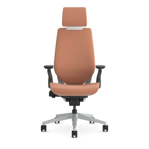 Image of Steelcase Gesture 360 Armrest Ergonomic Office Chair with 3D Live Back Lumbar Support and Adjustable Headrest Peach