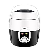 Olla arrocera y vaporera Pequeña Mini vaporera eléctrica y Olla Caliente Cocina Platos de arroz, Carne, Curry y gachas de Avena
