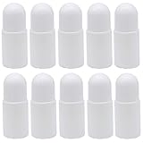 JETEHO 10Pcs Empty Roll-on Bottle Recyclable Anti-perspirant Roller Bottles Refillable Deodorant Container with Roller Ball (50mL)