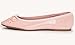 FEVERSOLE Women's Macaroon Colorful Memory Foam Cushion Insock Patent Ballet Flat Pink Size 8.5 M US