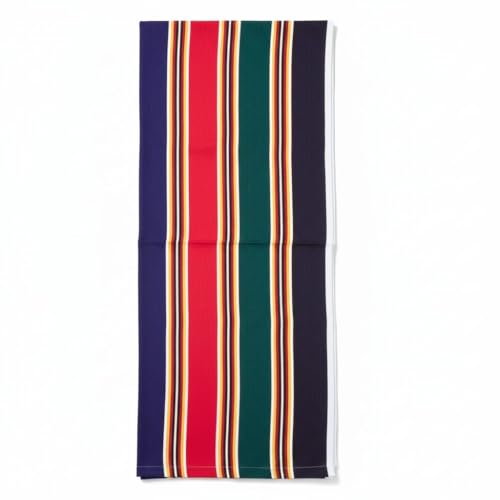 Image of AMBIKA STORES & READYMADES Adjustable Hemmed Side Bordered Cotton Canvas Cloth for Traditional Wooden Easy Chair - Stitched and Ready to Use-Single Layered (Size - 20 x 52 inch, Multicolor)
