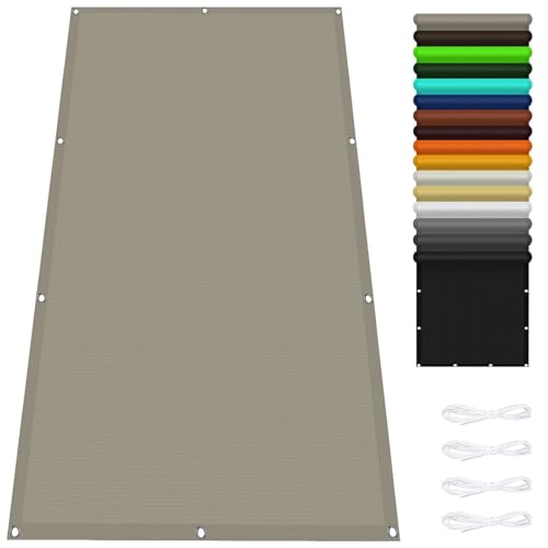Toldo vela de sombra exterior lona impermeable rectangular contra rayos UV 2