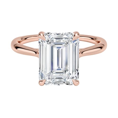 3 Ct Emerald Cut Diamond Ring