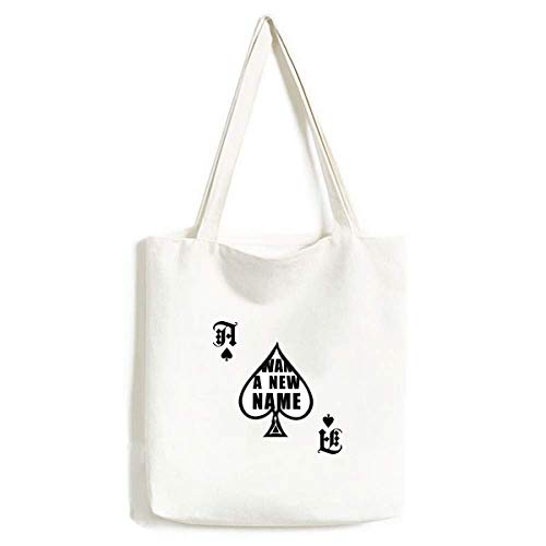 Sac à main lavable I Want A New Name en toile de coton éco-responsable