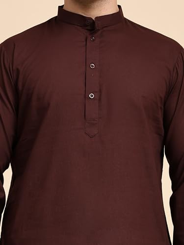 Image of SKAVIJ Men's Casual Kurta Pajama Set Regular Fit Traditional Dress Yoga Outfit