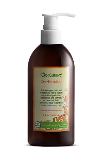 Dry Hair Lotion | Weightless Leave in Lotion | Best Lotion For Dry Hair | Tames Frizz and flyaways | Hair Moisturizer | Natural Ingredients| Just Nutritive | 8 fl oz