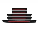 【Installation facile】Les protections de seuil de porte sont très pratiques. Il suffit de retirer le film protecteur, de positionner la protection et de la coller sur le seuil de porte de votre voiture pour une installation rapide et facile.