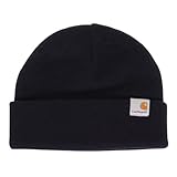 カーハート(CARHARTT) ニット帽 STRATUS HAT LOW I0257411CXX23FW 防寒 紺 (ネイビー/F/Men's)