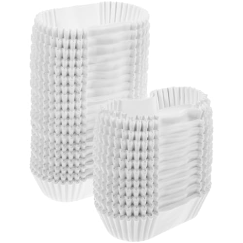 VALICLUD Lot De 1000 Caissettes À Gâteaux Ovales En Papier Résistantes À La Graisse Et Haute...