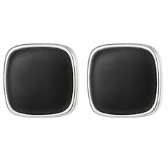 Black Square-White Gold Plated