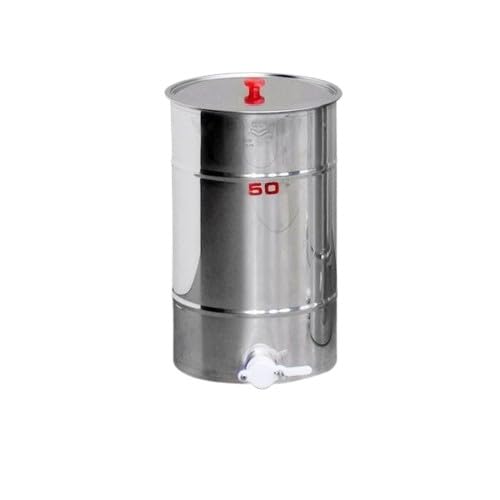 Maturatore per Miele 50 kg in Acciaio Inox con Rubinetto Alimentare – Contenitore Decantazione Apicoltura