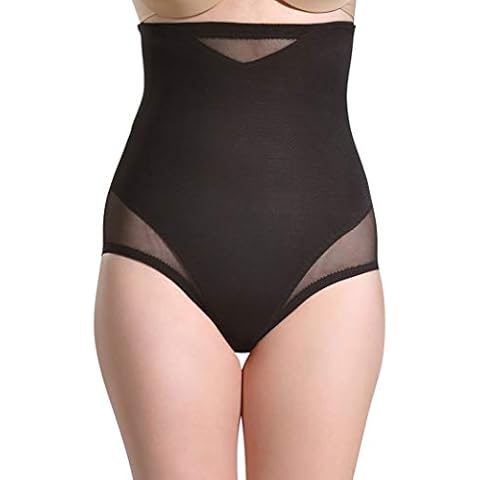 Miraclesuit Womens Extra Firm Shapewear Sexy Sheer Hi Waist High Rise Briefs, 2785, Black, Large Cover