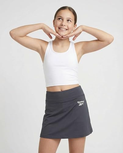 Image of Reebok 3 Pack: Girls Skorts Athletic Dry Fit Tennis Golf Skirt with Built in Shorts Active for Kids Teens Tweens (Sizes 6-16)