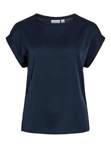 Vila VIELLETTE S/S Satin TOP/SU - NOOS