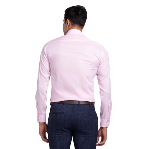 Image of Park Avenue Men's Regular Fit Pure Cotton Structure Pattern Ainsley Collar Full Sleeve Formal Shirt