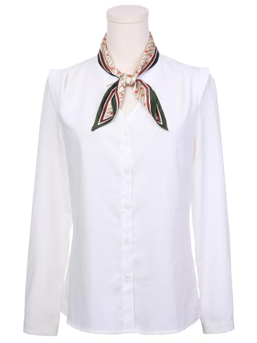 Women Polka Dots Stripes Skinny Long Scarves, Satin Silky Ribbon Hair Band Neckerchief Neck Scarf2