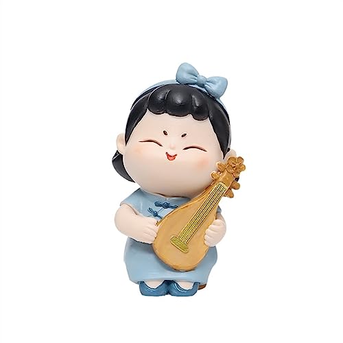 Statue Cheongsam antique RLKHXBS, cadeau idéal décoration de table et richesse