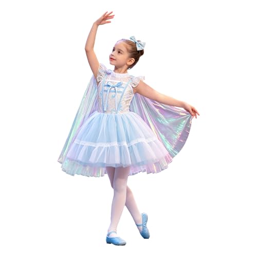 Robe danse avec ailes d'ange Freebily jupe ballet rigide pour gala et fête enfants