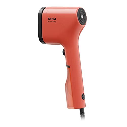 Tefal Pure Pop Slim Handheld Clothes Steamer, No Ironing Board Needed, Ready to Use in 15 Seconds, 70ml Detachable Water Tank, Travel Iron, Garment Steamer, Red, DT2022 - Image 2