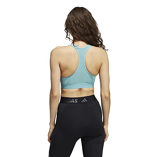 Adidas Don't Rest Alphaskin Padded Bra Women's, Turquoise, Size S #TOP1