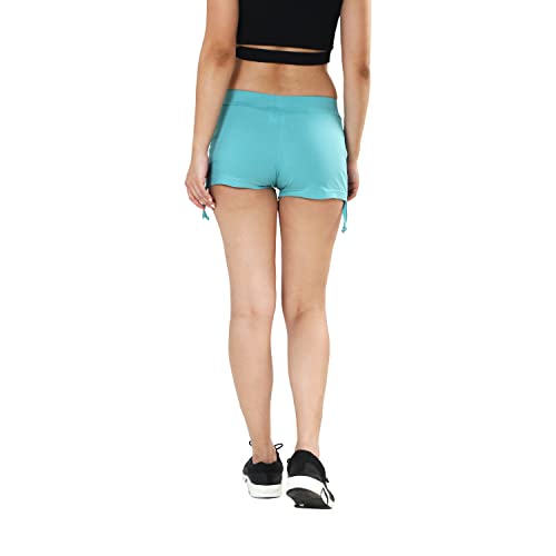 Image of TWGE Womens Cotton Hot Shorts - Short Pants for Ladies Stretchable Athletic Shorts Comfortable Fit with Elastic Waistband - Active Wear Ideal for Gym Yoga & Nightwear