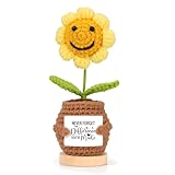 Inspirational Gifts for Women with Positive Sunflower Doll Crochet,Thank You Employee Gift in Bulk,Mothers Day Birthday for Mom Friend Sister Coworker Boss,Teacher Appreciation Gifts