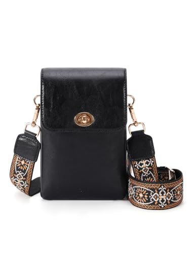OFY Leather Crossbody Bags for Women, Cell Phone Purse Cross Body Bag - image 1
