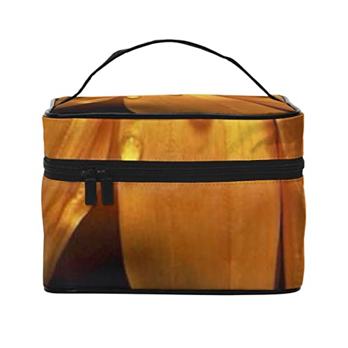 Trousse de maquillage nomade à motif tournesol pour vos week-ends et déplacements professionnels