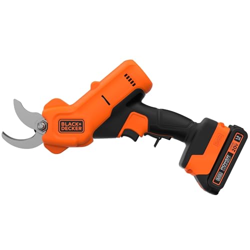 BLACK+DECKER 20V MAX* Cordless Pruner Electric Pruning Shears, Battery and Charger Included, 900 Cuts Per Charge, Electric Pruner, Tool Free Blade Change (BCPR320C1) - image 6