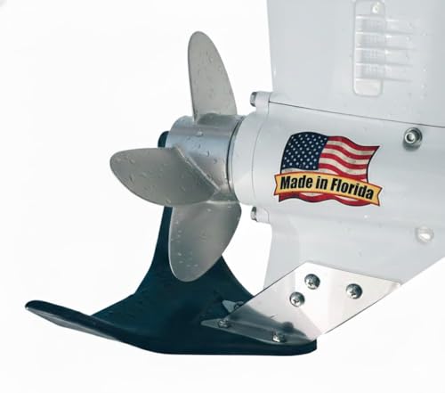 Hydrofoil Boat Stabilizer - Skeg-Mounted Shield for Motors with Marine Grade Mounting Bracket - 8 to 425 HP - Improve Performance, Shield Your Propeller, Protect Marine Life