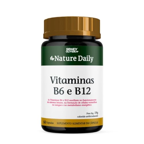 Vitamina B6 + Vitamina B2 19mg 60 Cápsulas Sidney Oliveira