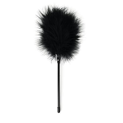 Loving Joy Feather Tickler Black, Teaser Feather Tickler for Sensory Play, Roleplay Feature Tickler