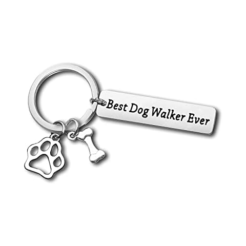 Dog Walker Gift Appreciation Gift for Dog Sitter Dog Lover Gift Best Dog Walker Ever Keyring Pet Owners Gift Thank You Gift for Dog Caretaker Dog Owners Gift Keyring Christmas Birthday Gift Cover