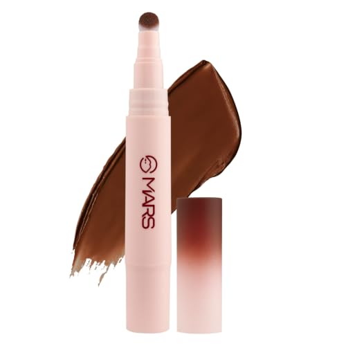 Image of MARS Lip Fuzz Blurring Lip Cream with Cushion Tip Applicator | Paraben-Free | Air-Soft Matte Lipstick | Blurred Finish | One Swipe High Color Payoff | 3 ml (10-ROSY BLUR)