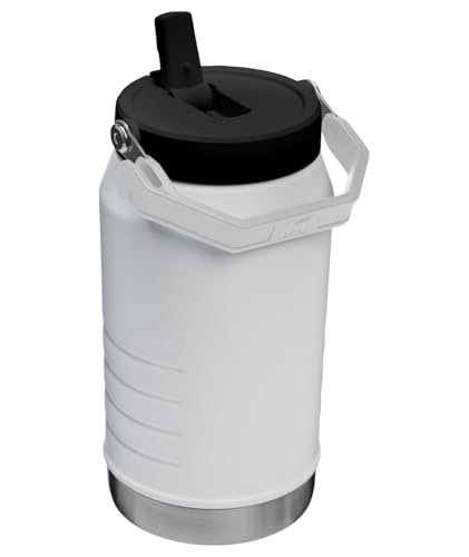 Image of Stanley IceFlow 2.0 Flip Straw Jug with Handle 64 oz | Twist On Lid and Flip Up Straw | Leakproof for Travel and Sports | Insulated Stainless Steel | BPA-Free | Chalk