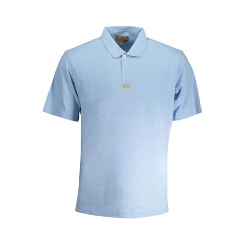 Polo bleu clair homme en coton La Martina : l'excellence des finitions et du design