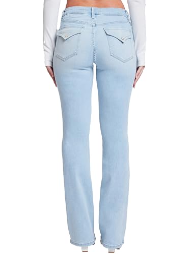 YMI Women's Bootcut Jeans with Flap Pockets3