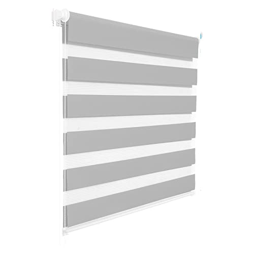 90x200cm Giorno e Notte Cieca per Soggiorno Camera Da Letto Cucina Ufficio Isolamento Termico Protezione UV Colore Grigio Chi