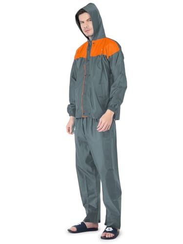 Image of Ranger Unisex 1 Set Rain Suit with Hooded Jacket & Trouser | TPU Coated Bike Riding Wear with Seam Sealed Protection