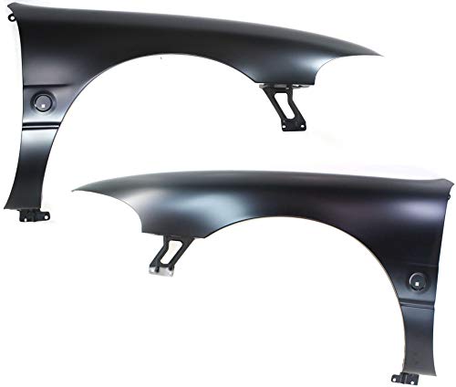 Evan Fischer Fender Set of 2 Compatible with 2000-2005 Buick LeSabre Primed Front, Driver and Passenger Side