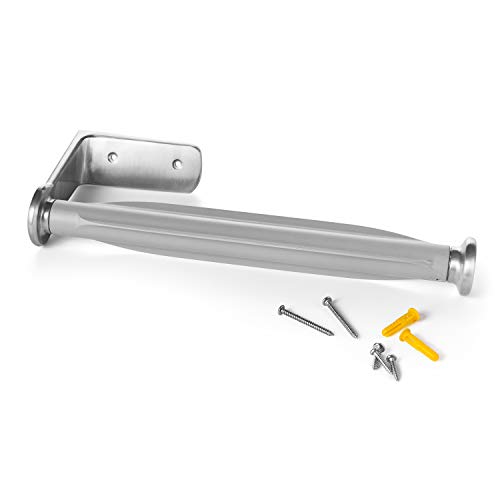 Image of OXO Good Grips Steady Mounted Paper Towel Holder | Under Cabinet Paper Towel Holder, One-Handed Tear, Fits Any Size Paper Towel Roll, Ideal for Kitchen Wall or Cabinet