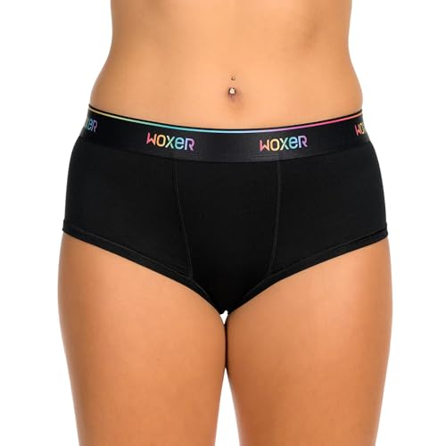 Image of Woxer Women's Classic Seamless Boyshort Panties, Soft Modal Fabric with No Roll Inseam, Chafe-Free, Breathable Design