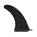 MUXSAM 1pc Surfbrett Fin Surf Thruster Schwarz Nylon für alle Longboards SUPs 9 inch
