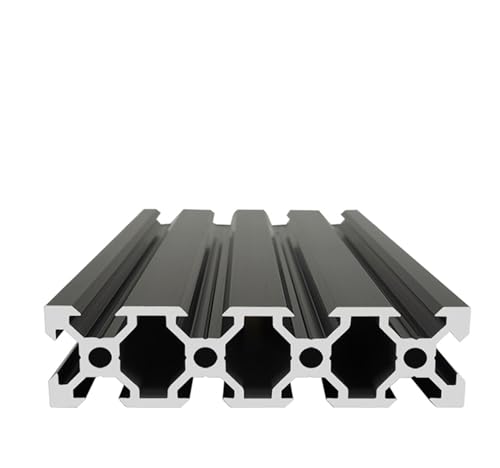 ELILANEY 2080V �A���~���o�^�� ���B�K�i V�^�X���b�g�v���t�@�C�� 20x80mm ���j�A���[���t���[�� �@�탉�b�N�p �X�^���h�G�b�W(�u���b�N,550mm 21.65" long)