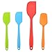VAPSINT Best Rubber Heat Resistant Silicone Spatulas, (4 Pieces) Mixer Colors Cooking Silicone Utensil Set