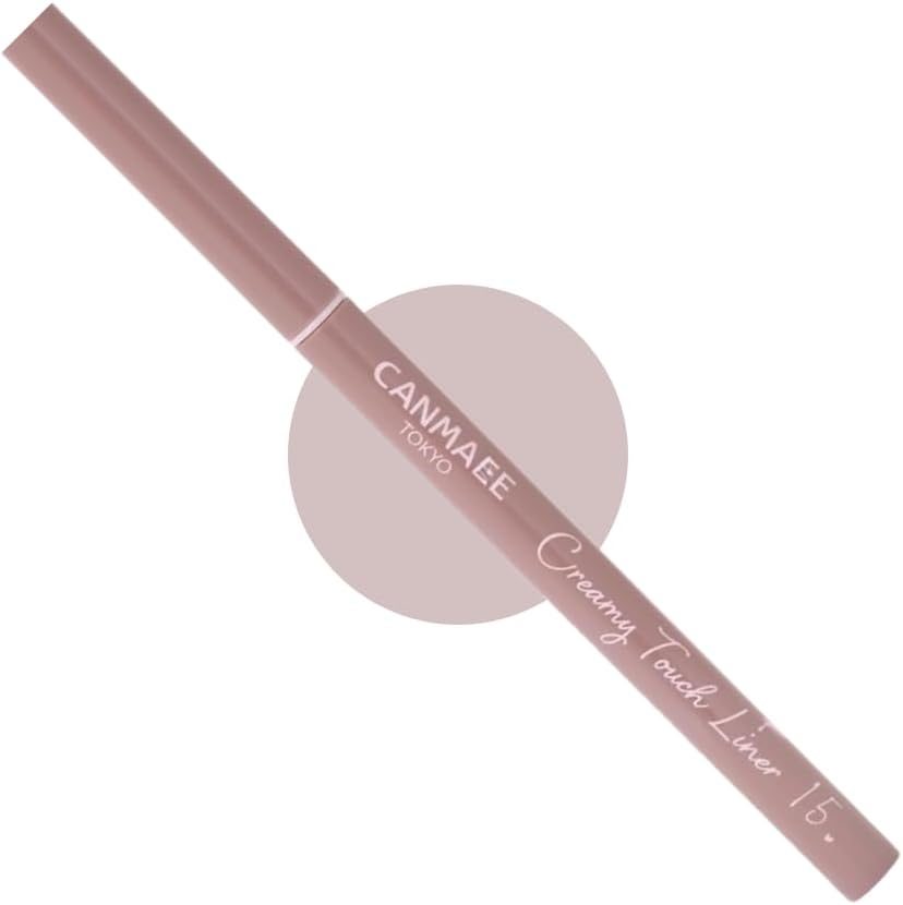 Canmake Creamy Touch Liner 15 Cappuccino Pink Gel Eyeliner Ultra Fine Mellow Color Monomoshop Original Logo Package E