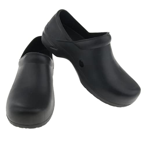 Image of CALANDIS Mens Chef Shoes Nonslip Safety Shoes for Kitchen Cook Oil Proof Waterproof 24.4cm | Casual | Men's Shoes
