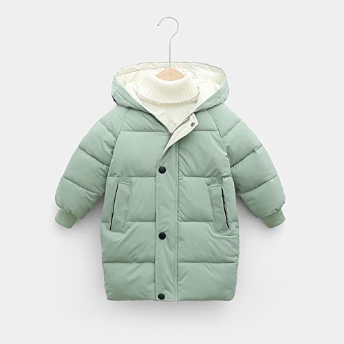 Girls Hooded Puffer Jackets Winter Coats Medium Length Down-like Coats Snow Outwear Winter Long Coat Outwear4